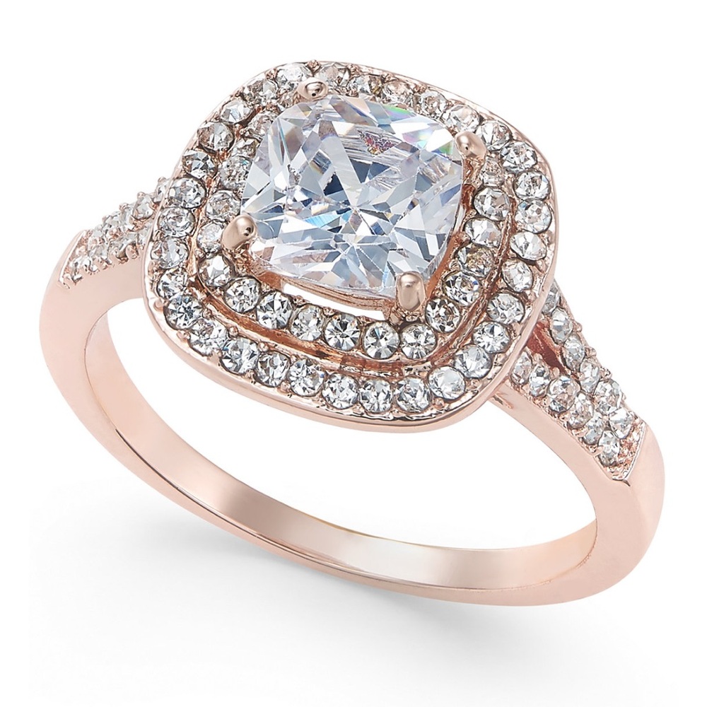 NWT Charter Club
Double Halo Crystal Center Ring.